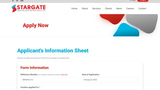 A simplified first step form to increase applicant engagement by requesting only key details