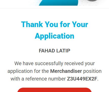 Post submission confirmation page with PDF download and token reminder.