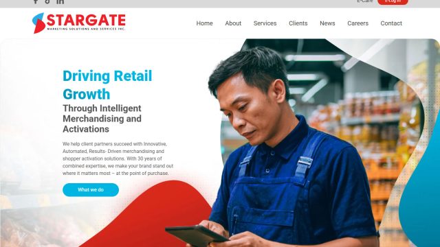 A new homepage designed to align with the company’s brand guidelines.