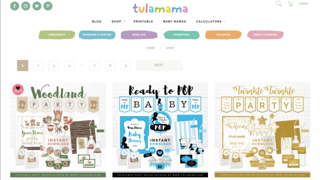 Digital Products Section showcasing downloadable items, managed within the WooCommerce system.